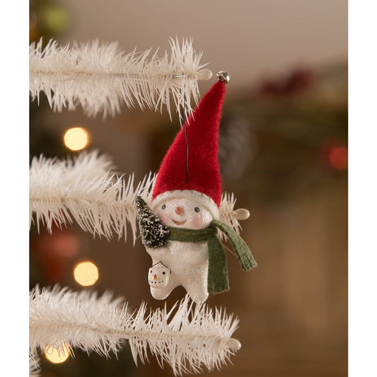 Bethany Lowe Stocking Cap Snowman Ornament