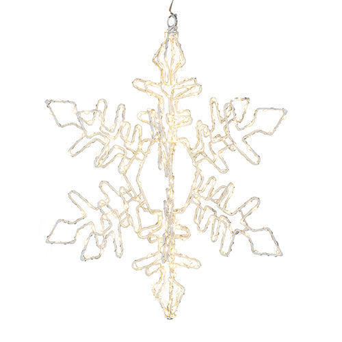 Raz Imports Lights 2023 19.5" Hanging Lighted Snowflake