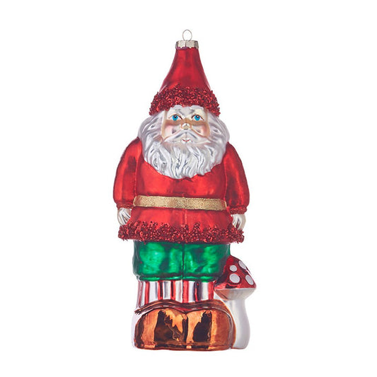 Raz Imports Through The Woods 9.75" Santa Gnome Ornament