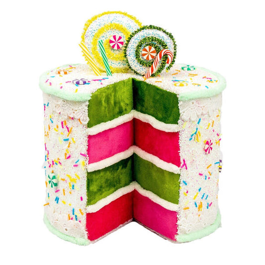 December Diamonds Candy Land 9In Cake Slice Figurine