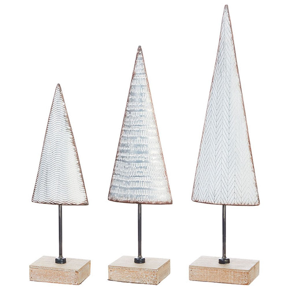 Raz Imports Yuletide Gathering 20.75" Tree, Set of 3