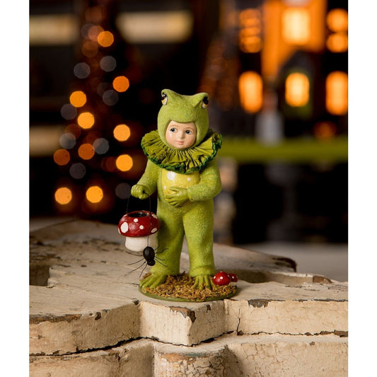 Bethany Lowe Dressed Up Ollie Frog Figurine