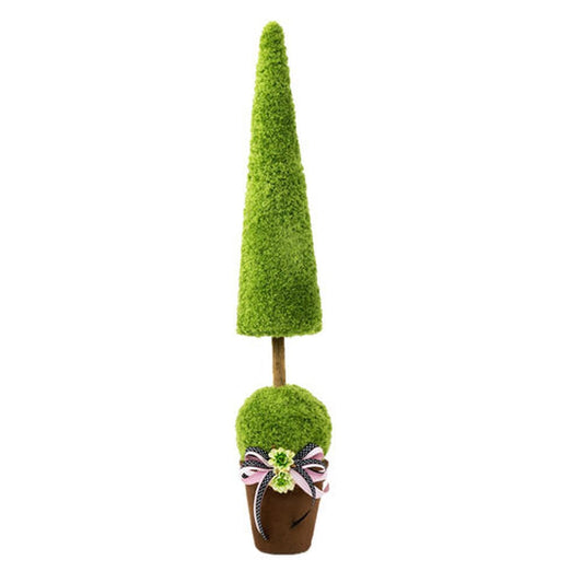 December Diamonds Green Garden Topiary Figurine, Green