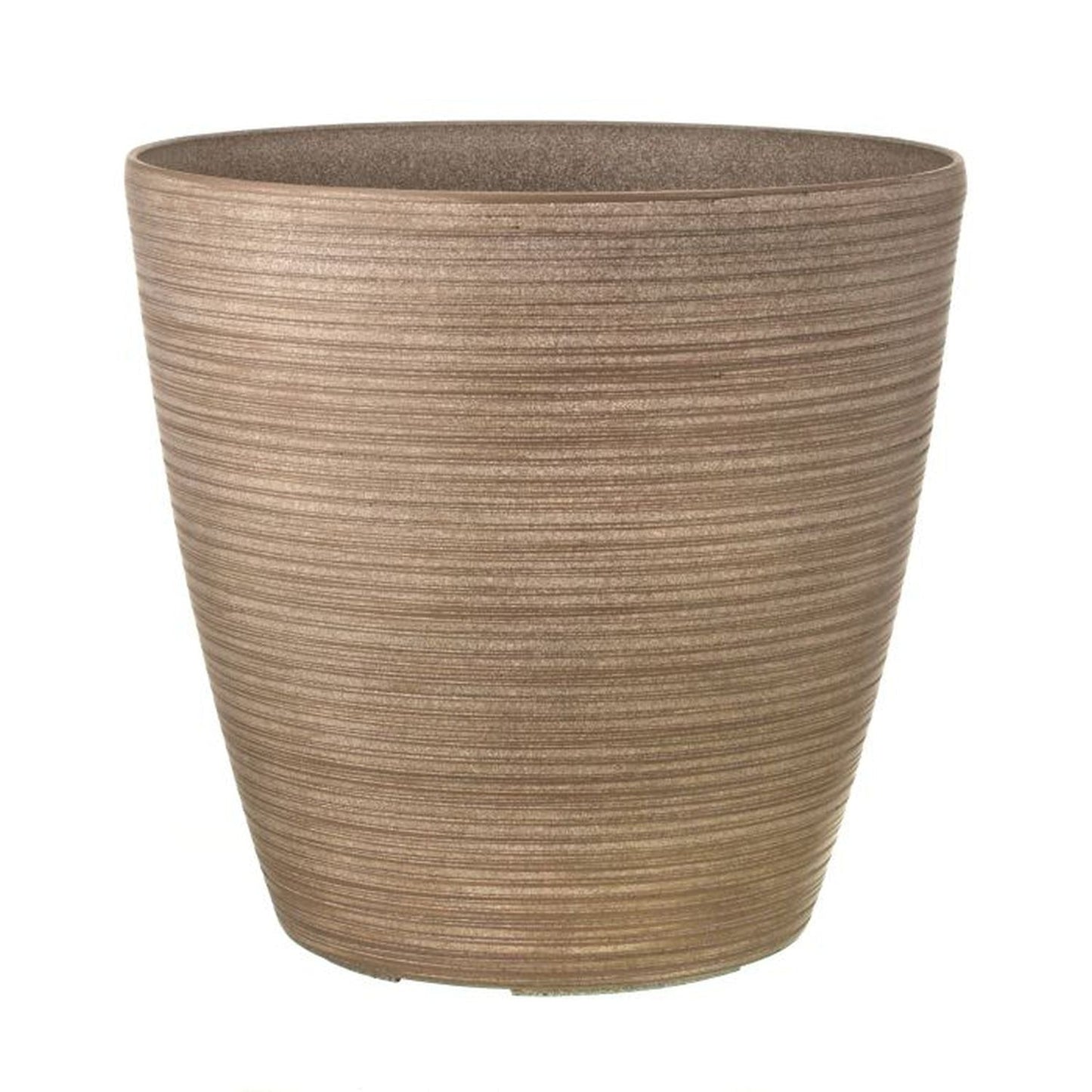 Regency International Fiber Resin Carved Rnd Planter 16.5"Dx16"H"