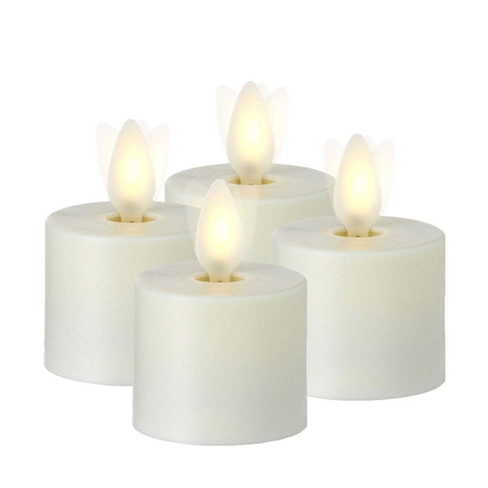 Raz Imports 1.5" X 2" Moving Flame Tea Light Candle, Set of 4