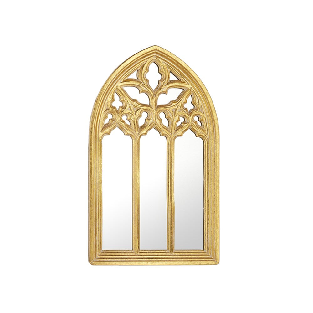 Raz Imports 2021 We Three Kings 33.5-inch Cathedral Arched Gold Mirror