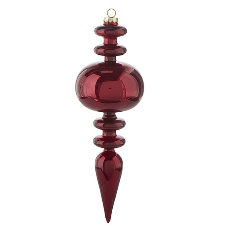 Raz Imports 2022 Making Spirits Bright 12.5" Red Finial Ornament