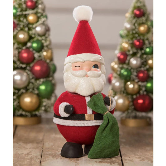 Bethany Lowe Bobble Head Santa Container