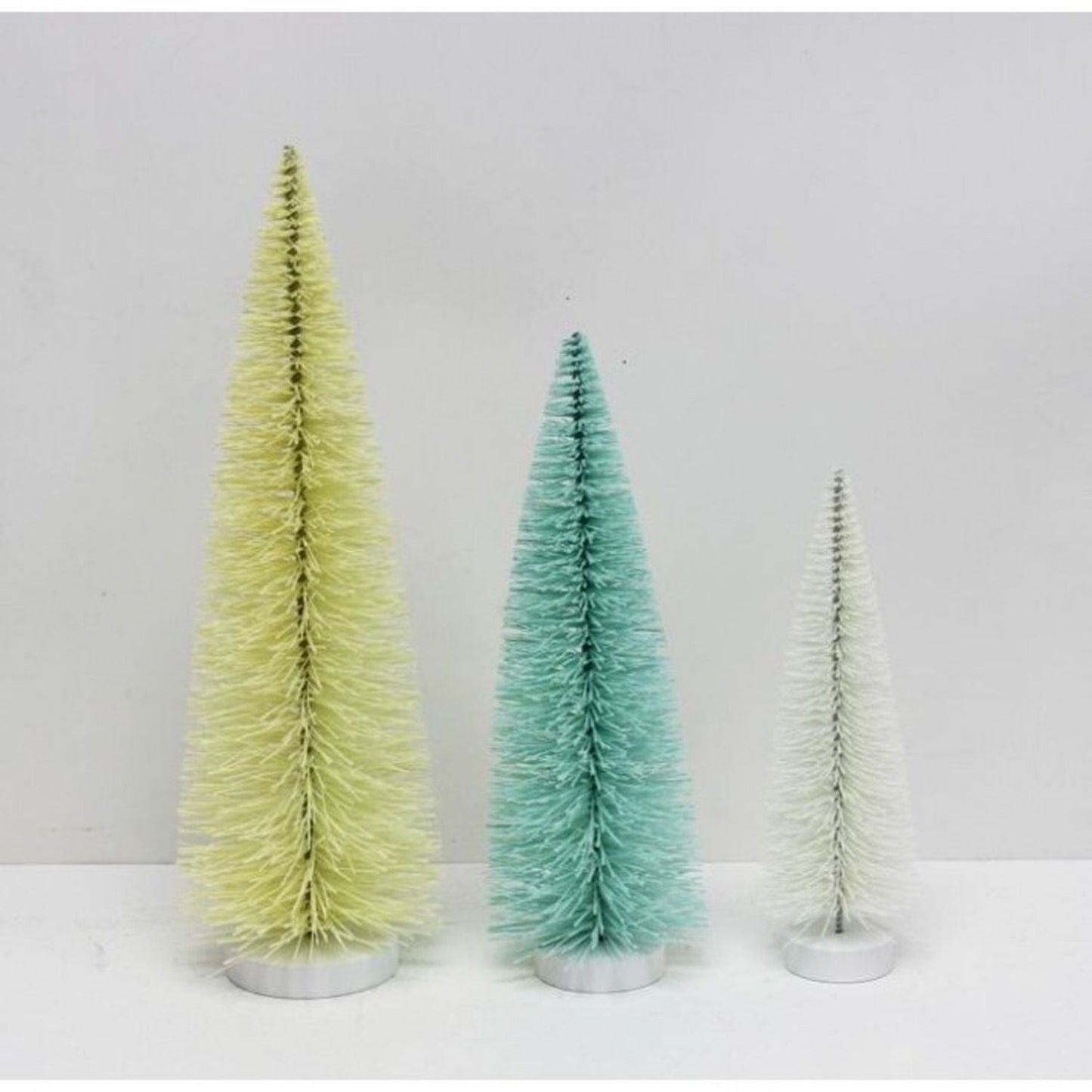 Regency International Flocked Bristle Easter Tree 9-15", Set of 3