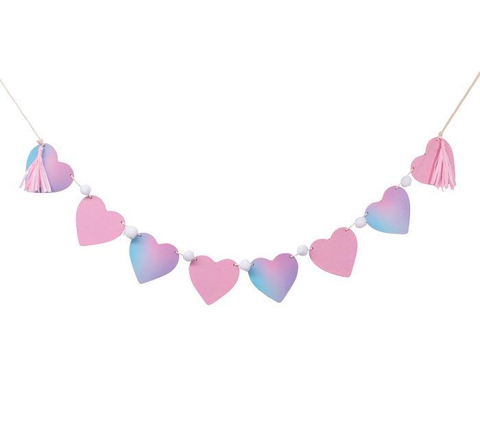 OMBRE PINK HEART GARLAND