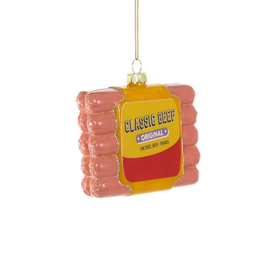 PRESALE: Packaged Hot Dogs Ornament 3.75"