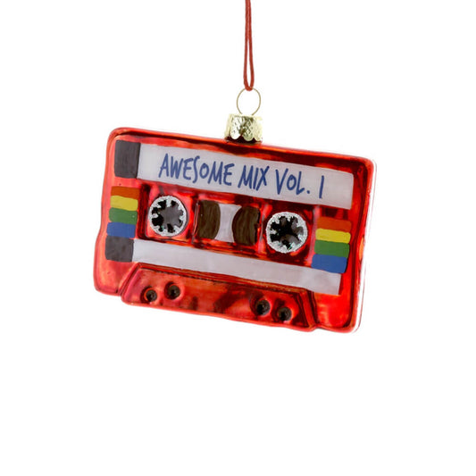 Red Awesome Mixed Tape Ornament 3.25"