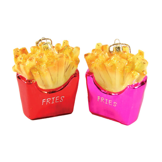 Fries Glass Ornament 3.5"