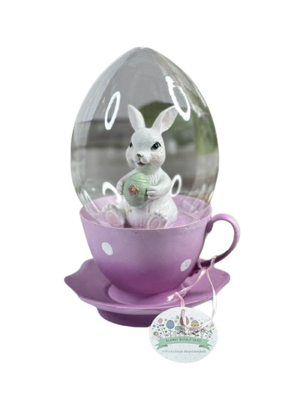 Easter Bunny Teacup Cloche