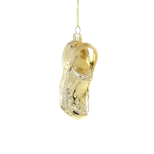 PRESALE: Gold Clog Ornament 4"