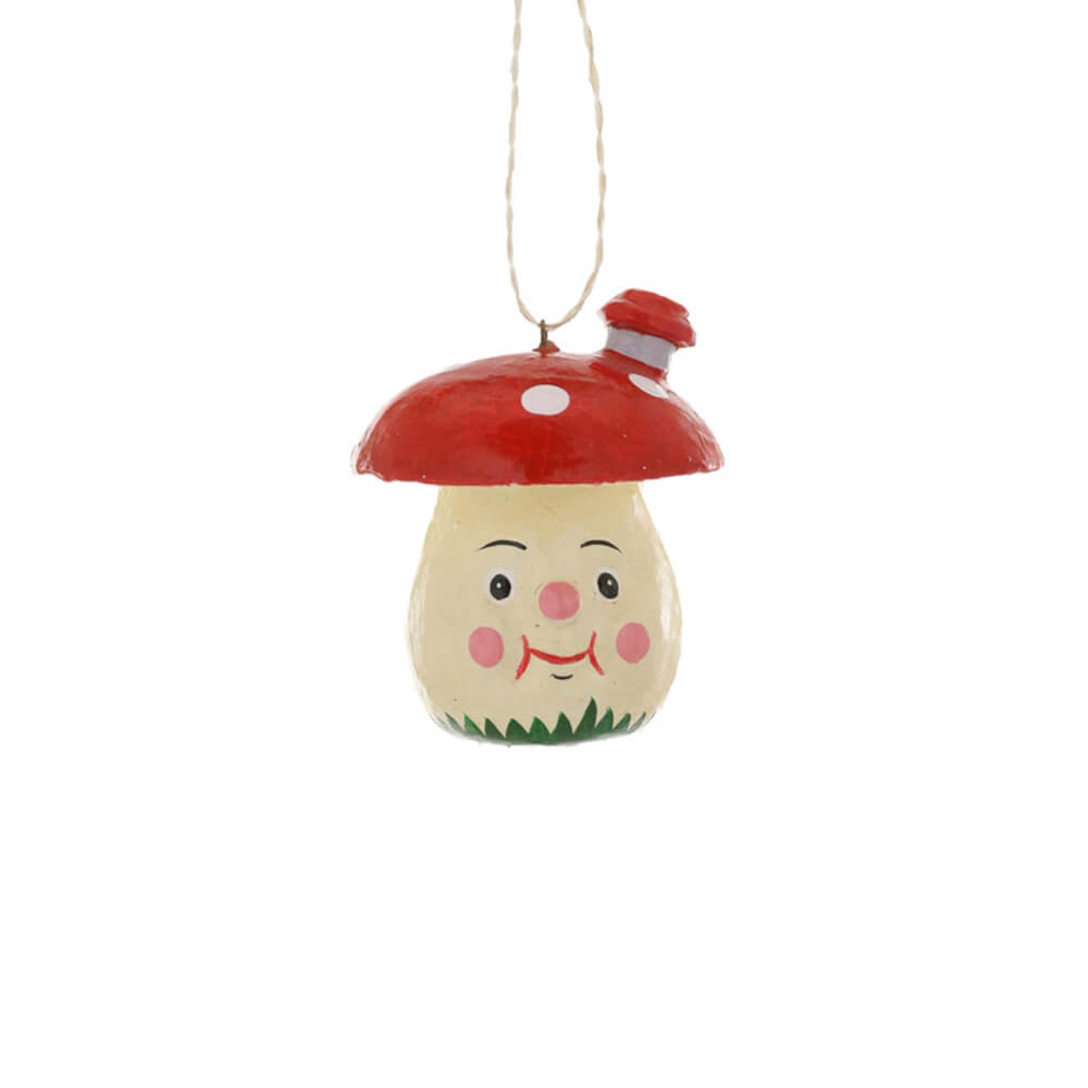 PRESALE: Small Jaunty Mushroom Ornament 2"