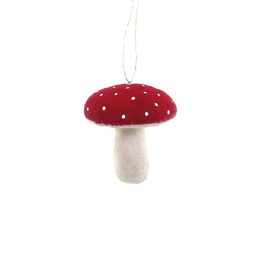 PRESALE: Spun Cotton Mushroom Ornament 2.5"