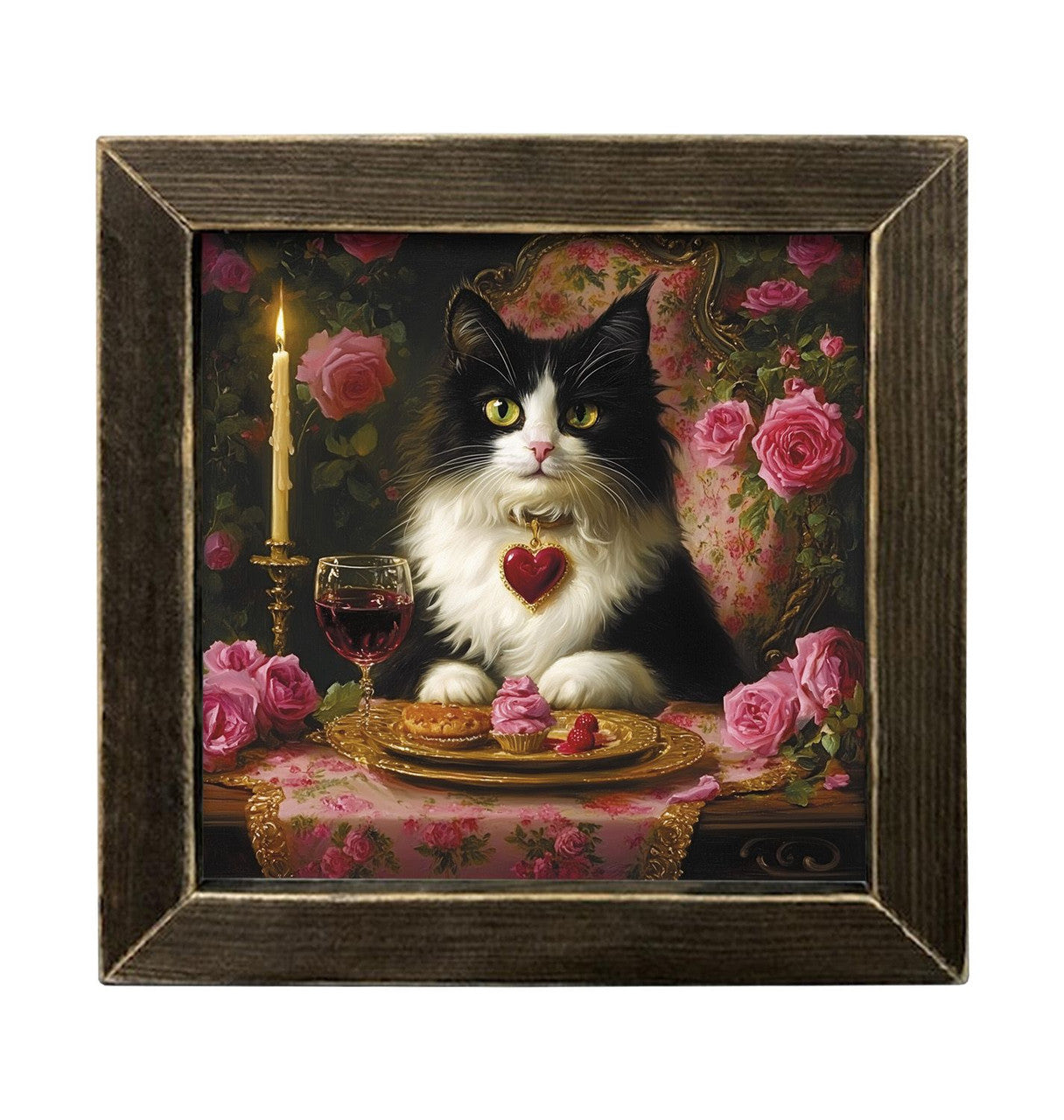 12" x 12" Kitty Loving Wall Art