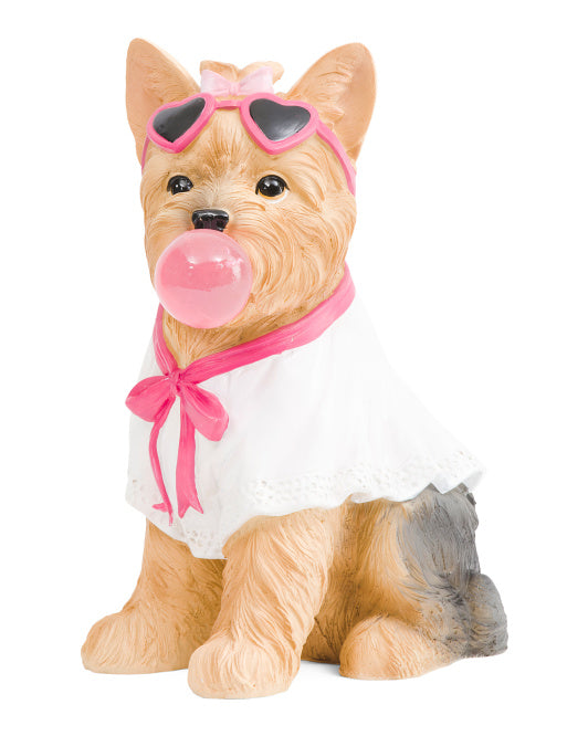 Valentine's Day - 12" Yorkie Blowing Bubble