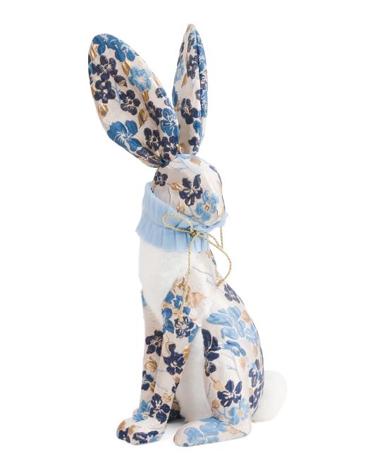 20.5" Jacquard Fabric Bunny