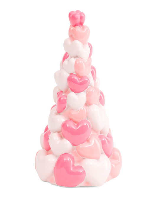 Cupids Valentine - 12.5" Resin Heart Tree