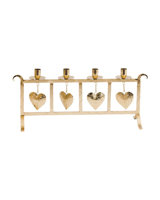 Cupid's Valentine - 19" Hanging Hearts Candle Holder