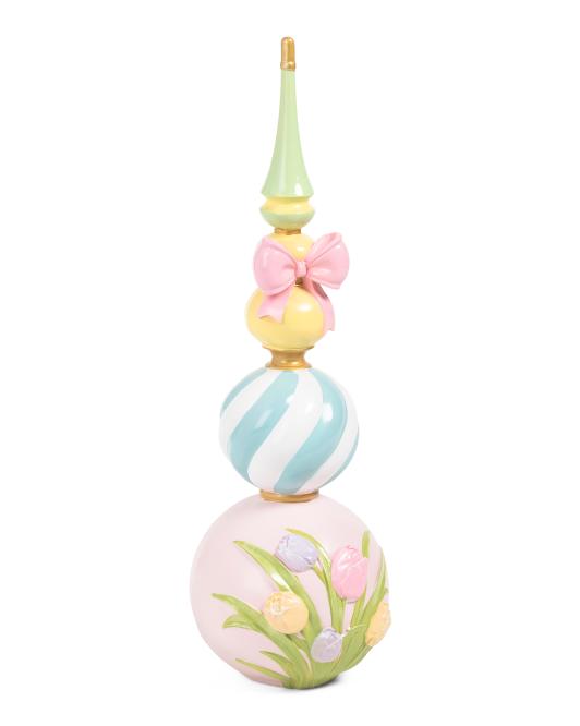 36" INDOOR / OUTDOOR TOPIARY FINIAL FLORAL