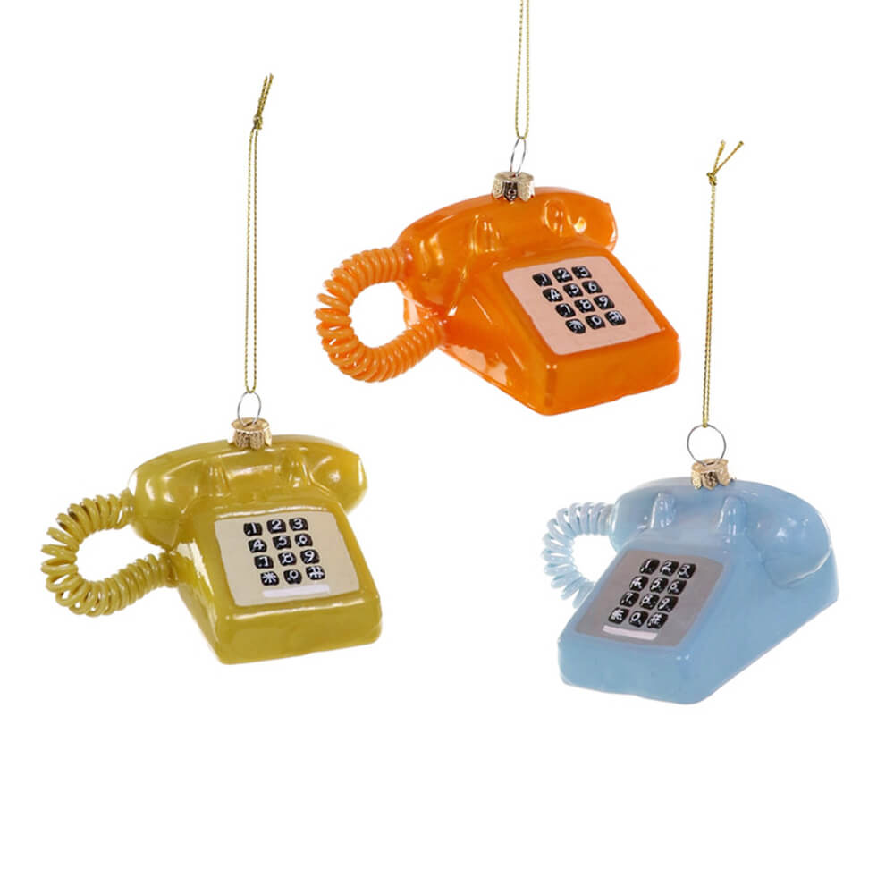 PRESALE: Touch Tone Telephone Ornament 4.75"