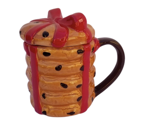 Ceramic Chocolate Chip Cookie Mug with Topper