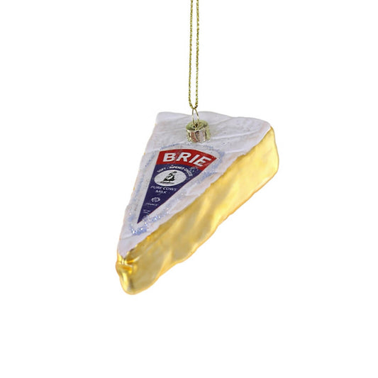 PRESALE: Wedge of Brie Cheese Ornament 3.25"