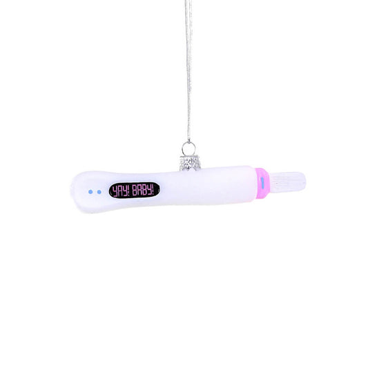 PRESALE: Yay! Baby! Pregnancy Test Ornament 4.25"